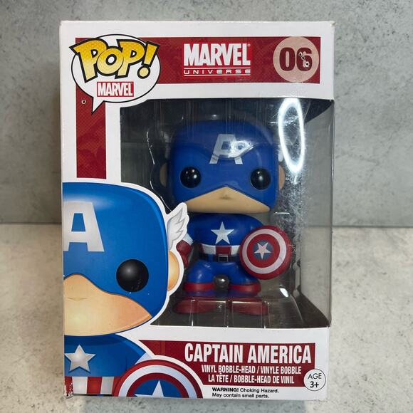 Funko Pop! Captain America 06 2011 Pre-Owned - Good in box - Picture 1 of 7